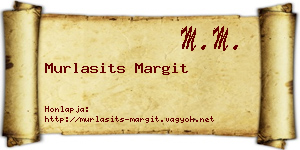 Murlasits Margit névjegykártya