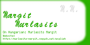 margit murlasits business card